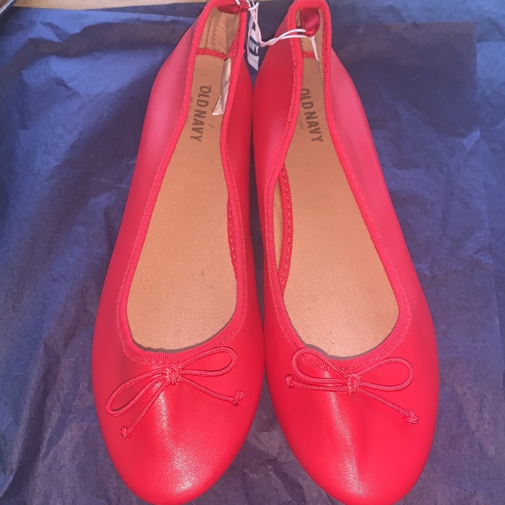 NWT-Old Navy Red Ballet Flats